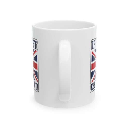 Union Jack Graphic If In Doubt Keep Them Out Mug | Ceramic Mug