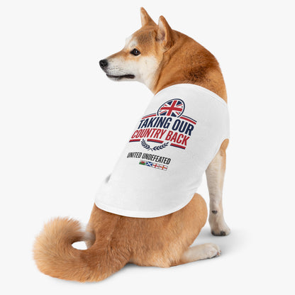 Taking Our Country Back Pet Tank Top | Patriotic Flag Design
