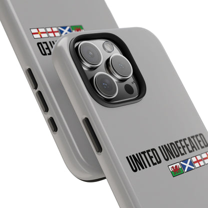 United Undefeated phone case | minimalist flag stripe design