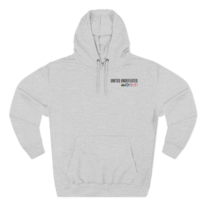 United Undefeated Hoodie — British Flag Chest & Back Fleece Pullover