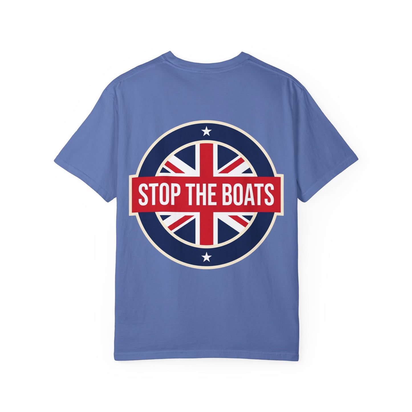 Stop The Boats T-shirt | Patriot Union Jack Roundel