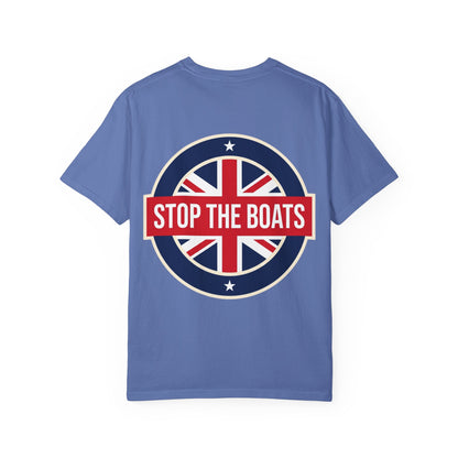 Stop The Boats T-shirt | Patriot Union Jack Roundel