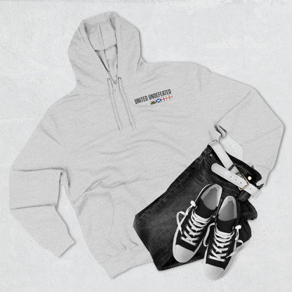 United Undefeated Hoodie — British Flag Chest & Back Fleece Pullover