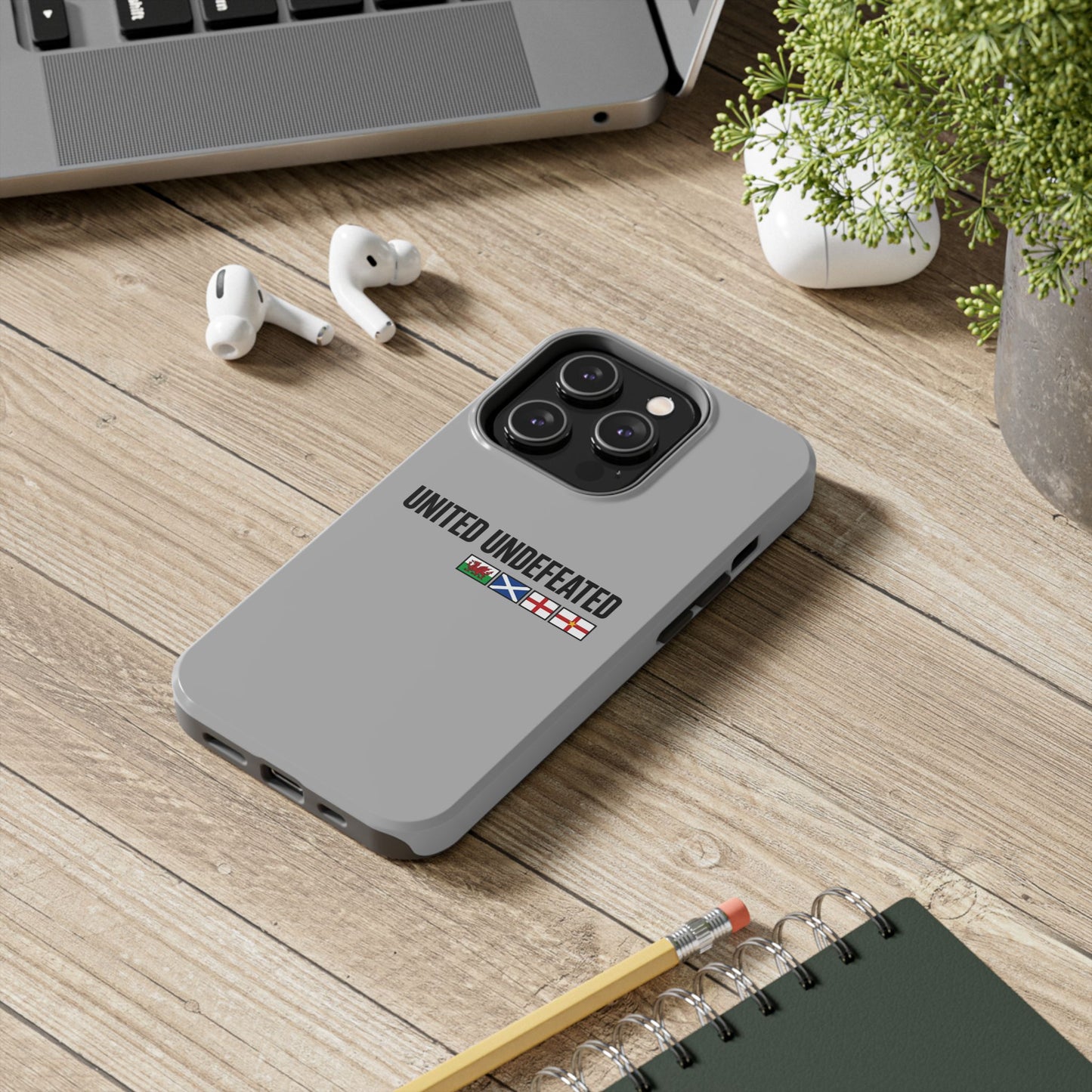 United Undefeated phone case | minimalist flag stripe design