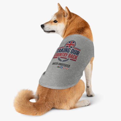 Taking Our Country Back Pet Tank Top | Patriotic Flag Design