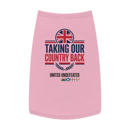 Taking Our Country Back Pet Tank Top | Patriotic Flag Design