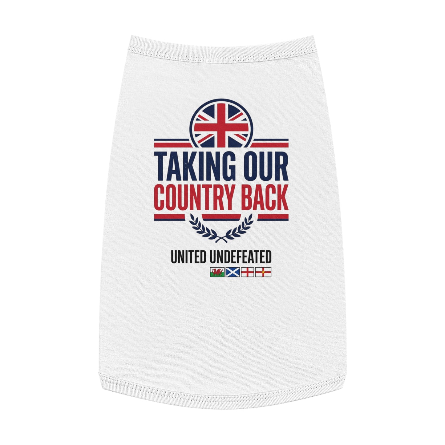 Taking Our Country Back Pet Tank Top | Patriotic Flag Design