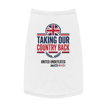 Taking Our Country Back Pet Tank Top | Patriotic Flag Design