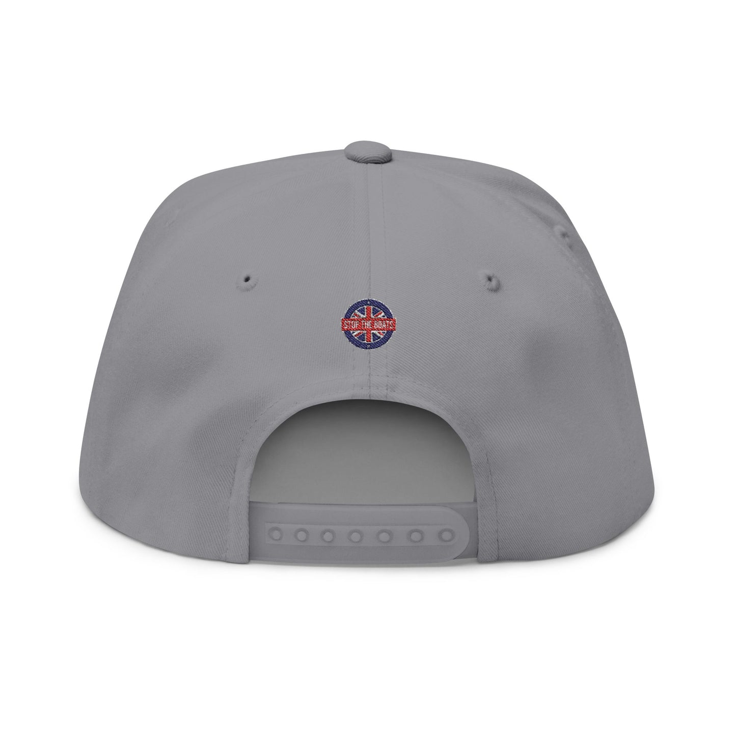 Flat Bill Cap — "United Undefeated" Embroidered Flag Snapback