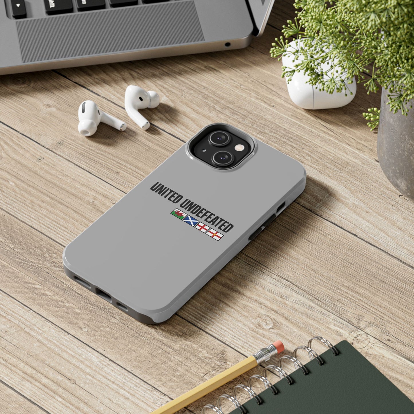 United Undefeated phone case | minimalist flag stripe design