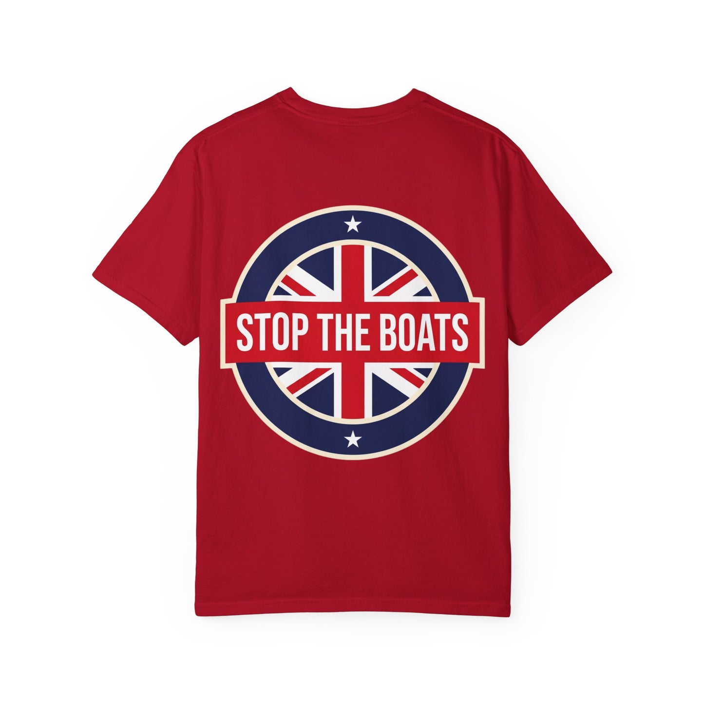 Stop The Boats T-shirt | Patriot Union Jack Roundel