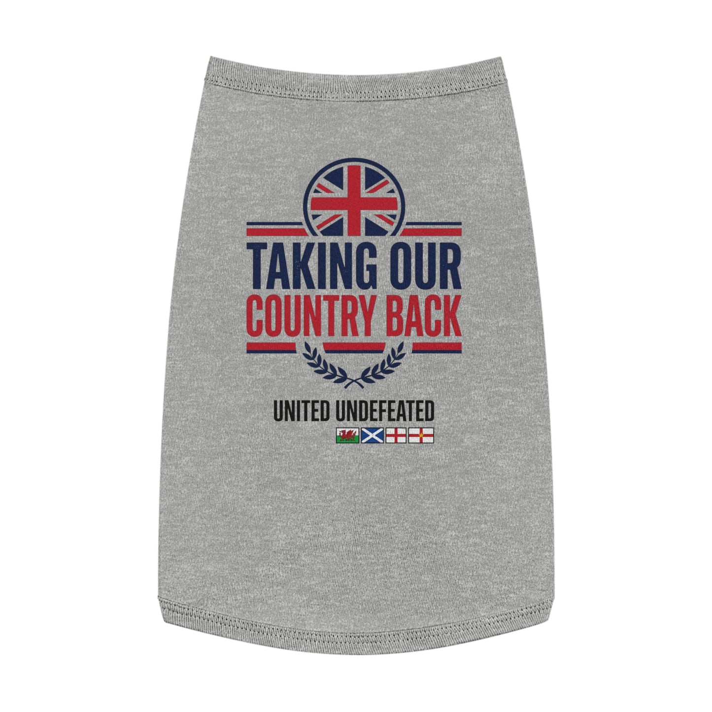 Taking Our Country Back Pet Tank Top | Patriotic Flag Design