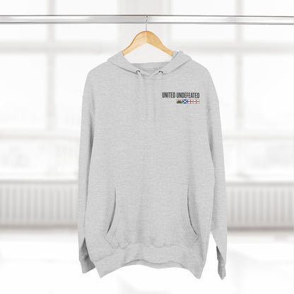 United Undefeated Hoodie — British Flag Chest & Back Fleece Pullover