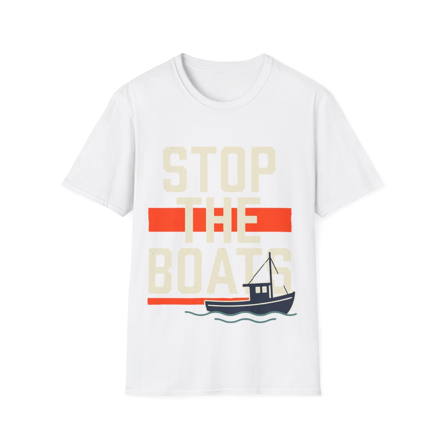 Stop The Boat T-Shirt — Coastal Protest Graphic Tee