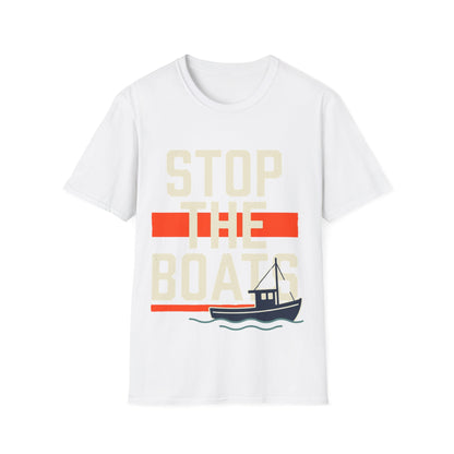 Stop The Boat T-Shirt — Coastal Protest Graphic Tee