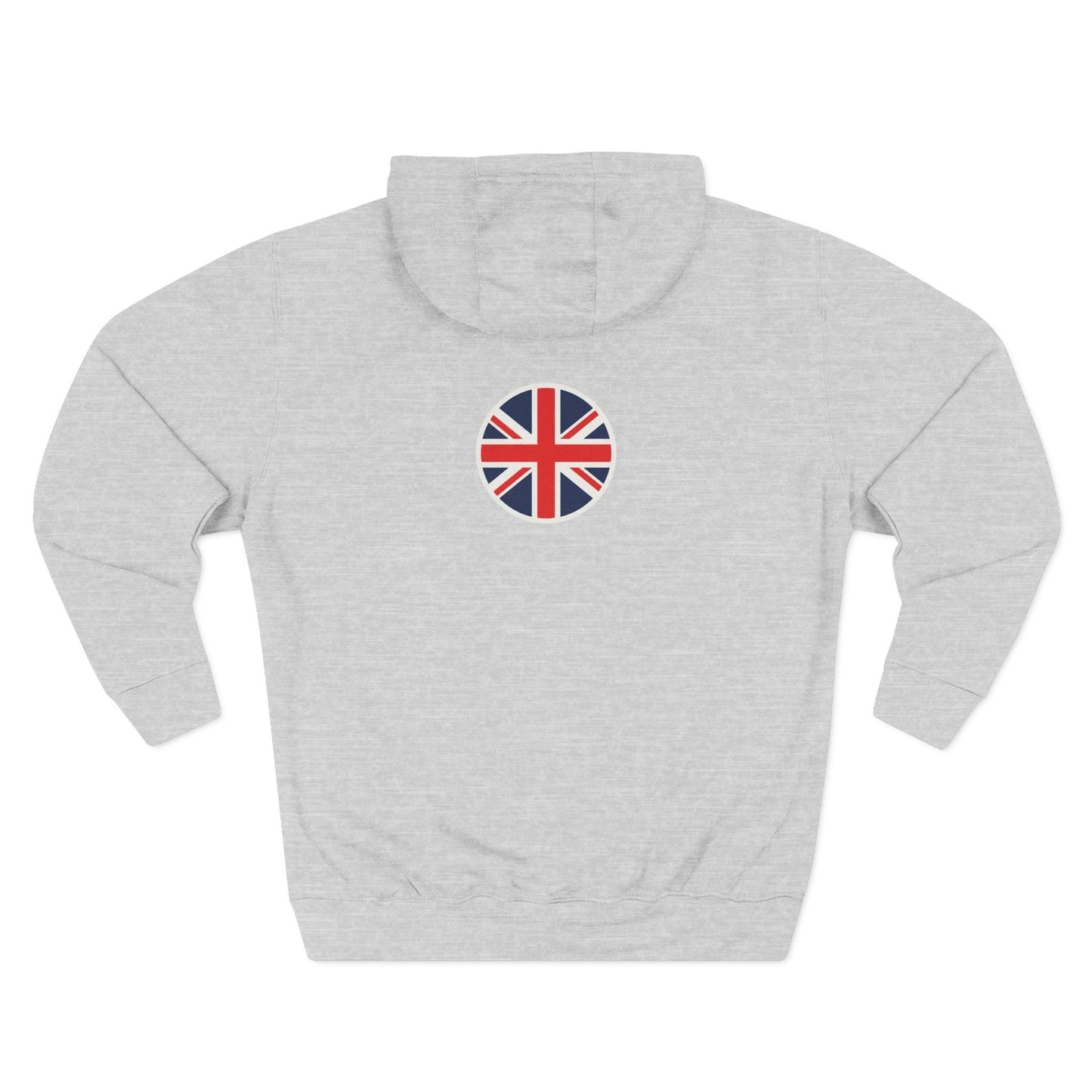 United Undefeated Hoodie — British Flag Chest & Back Fleece Pullover
